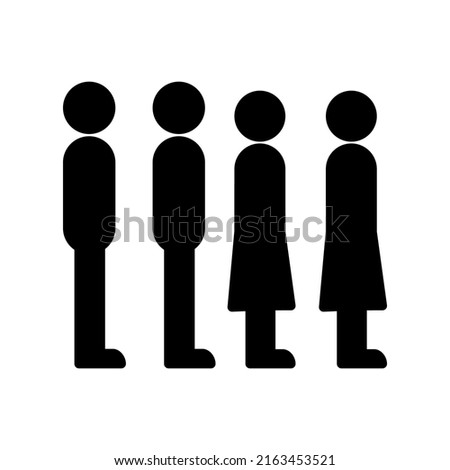 Illustration Vector graphic of Queue icon template