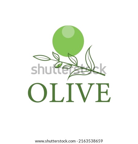 eco friendly logo design. olive oil design logo vector