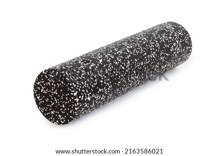 Roll for yoga on a white background