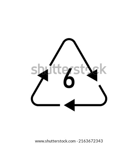 Plastic recycling symbol 6 OTHER