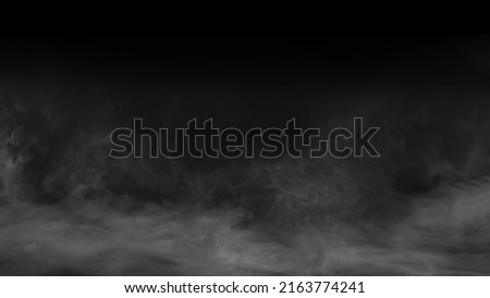 smoke overlay effect. fog overlay effect. Isolated on black background. Royalty-Free Stock Photo #2163774241
