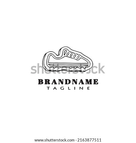 soccer shoe logo icon design template modern vector