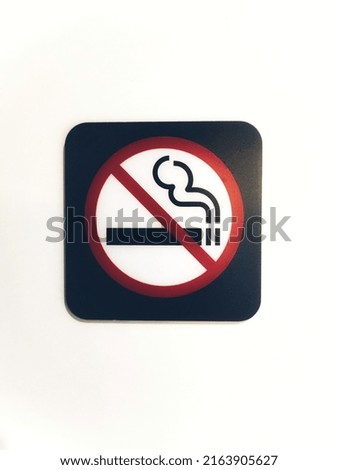 No smoking sign at the train station