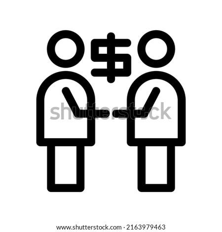 business partner icon or logo isolated sign symbol vector illustration - high quality black style vector icons
