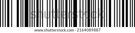 Vector pattern with black barcode on white background. Bar code black and white lines. Scan with scanner for  barcode.
