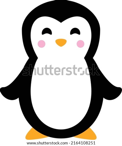 Penguin Girl and Boy isolated vector file
