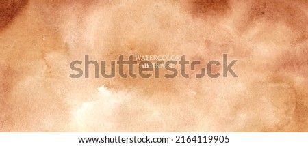 Beige, brown watercolor fluid painting vector background design. Dusty pastel, neutral and golden marble, waves. Dye elegant soft splash style. Alcohol ink imitation. Royalty-Free Stock Photo #2164119905