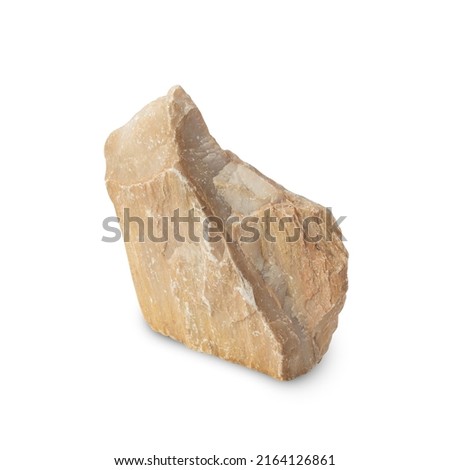 Stone, Product podium isolated on white background with clipping path.
