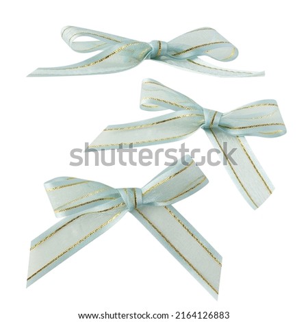 Realistic ribbon isolated on white background with clipping path.
