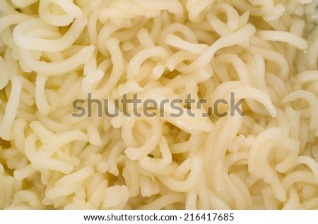 Clode up shot of cooked instant noodle 