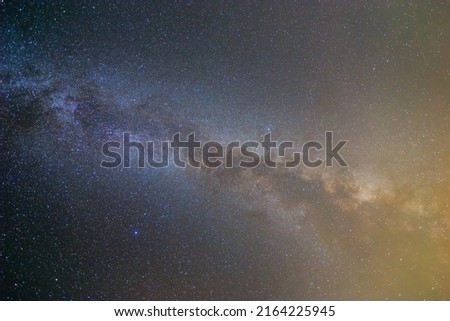 closeup milky way on night starry sky background