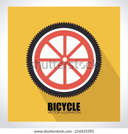 Bike design over white background, vector illustration