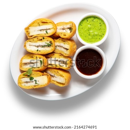 Paneer Pakora Indian Food Deep Fried Royalty-Free Stock Photo #2164274691
