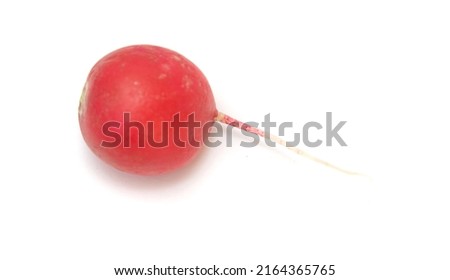 red radish isolated on white background