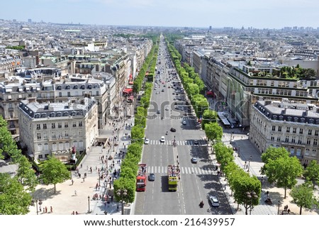 Champs elysees, Paris, France