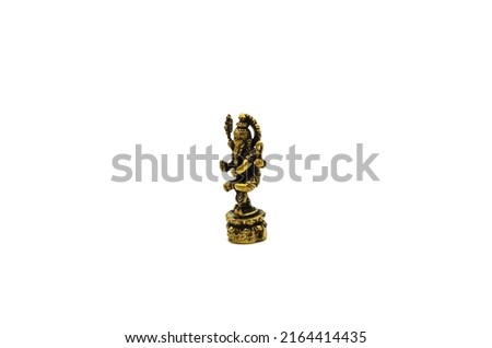 Thai Buddha Amulets statue on white background