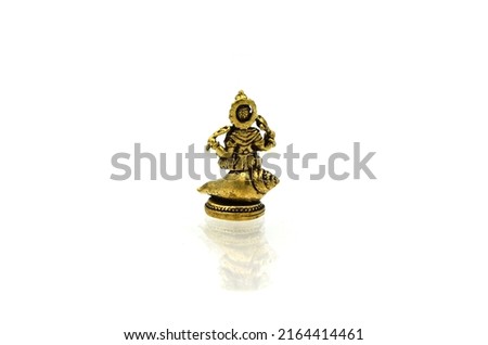 Thai Buddha Amulets statue on white background