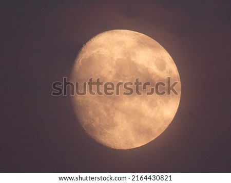 full moon with dark grey background
