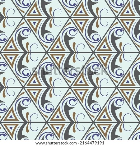 seamless Mexican pottery Talavera. Portuguese tile azulejo. Damask floral background. Turkish ornament, Moroccan mosaic. Spanish porcelain. Ceramic dishes, folk print. Mediterranean wallpaper