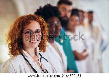 Medical people - doctors, nurse, physician and surgeon team in hospital. Healthcare service