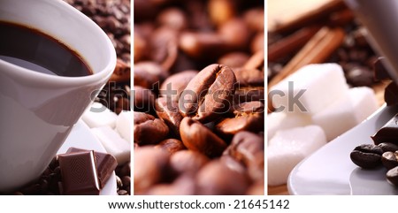 Coffee collage Royalty-Free Stock Photo #21645142