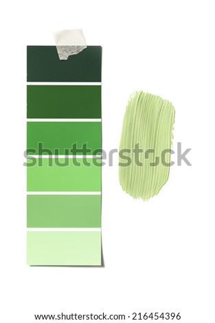 Isolated Paint Swatch and sample