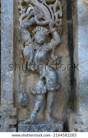 Bucesvara Temple, Koravangala, Hassan, Karnataka state, India. This Hoyasala architectural temple was built in 1173 A.D. Royalty-Free Stock Photo #2164582283