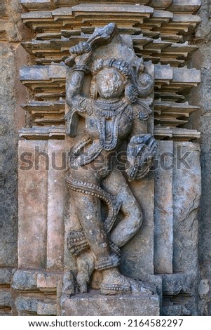 Bucesvara Temple, Koravangala, Hassan, Karnataka state, India. This Hoyasala architectural temple was built in 1173 A.D. Royalty-Free Stock Photo #2164582297