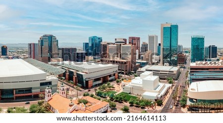 Downtown Phoenix, Arizona, USA Skyline Royalty-Free Stock Photo #2164614113