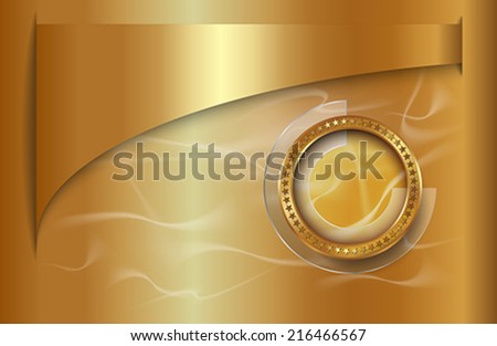 The infographic element on metallic background