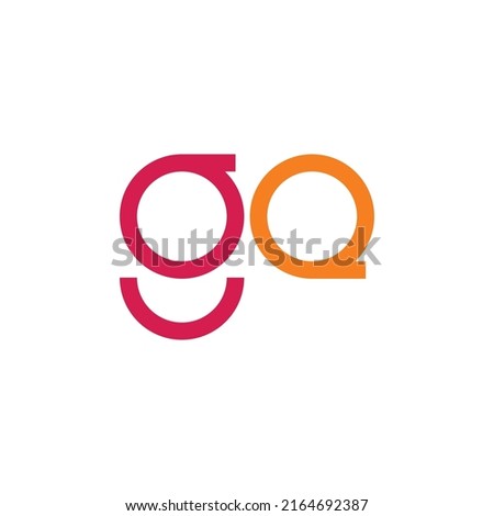 GE initial-based vector logo. Colorful rounded letters logo. Suitable for event, company, business, office, and product.