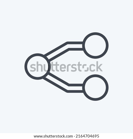 Icon Network. suitable for Education symbol. line style. simple design editable. design template vector. simple symbol illustration