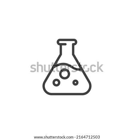 Vector sign of the Test tube symbol is isolated on a white background. Test tube icon color editable. Royalty-Free Stock Photo #2164712503