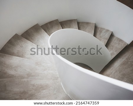 Spiral staircase Modern Architecture details Interior design Royalty-Free Stock Photo #2164747359