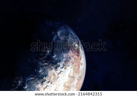 Exoplanet in outer space. Elements of this image furnished by NASA. High quality photo