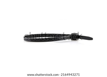 Cable ties isolated on white background Royalty-Free Stock Photo #2164943271