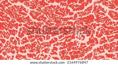 Wagyu Meat marbled background. Vector illustration Royalty-Free Stock Photo #2164976847