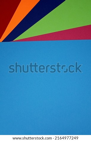 top view colored craft paper texture background
