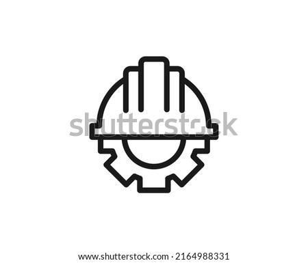 Gear icon concept. Modern outline high quality illustration for banners, flyers and web sites. Editable stroke in trendy flat style. Line icon of repir Royalty-Free Stock Photo #2164988331