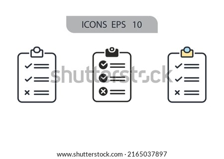 evaluation icons  symbol vector elements for infographic web