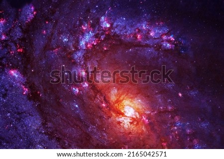 Beautiful distant galaxy. Elements of this image furnished by NASA. High quality photo