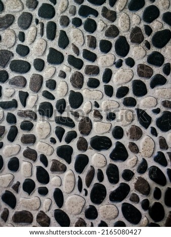black and white stone pattern