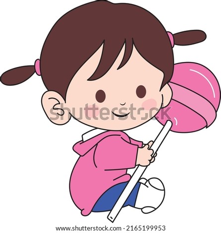 A little girl sitting and holding the sweetness of a lollipop. baby girl holding candy