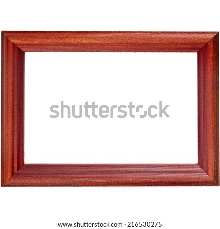Wooden Photo Frame  isolated on a white background