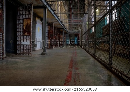 An old maximum security prison Royalty-Free Stock Photo #2165323059