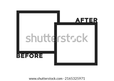 Before and After, Before After, Before and After Image, Before and After Template, Frame, Vector Illustration Background Royalty-Free Stock Photo #2165325971