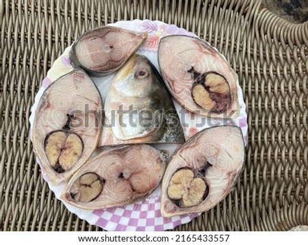 Traditional Bangladeshi  national hilsa fish it is also known as Ilish