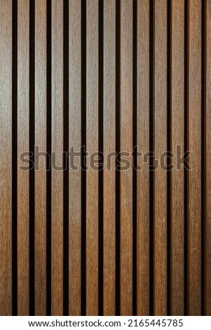 A studio photo of decretive wooden slats