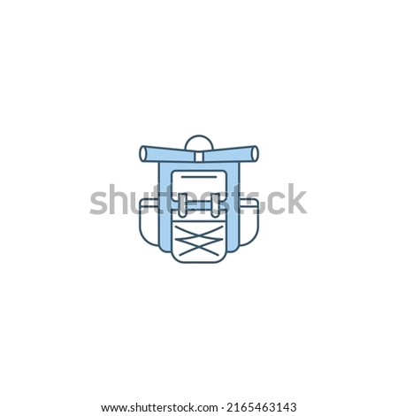 Backpack filled line icon. linear style sign for mobile concept and web design. Backpack filled line vector icon. Symbol, logo illustration. Vector graphic