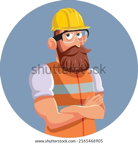 
Construction Worker Wearing Hard Hat and Protective Glasses Vector Cartoon. Civil engineer wearing safety gear to visit and inspect working site
 Royalty-Free Stock Photo #2165466905